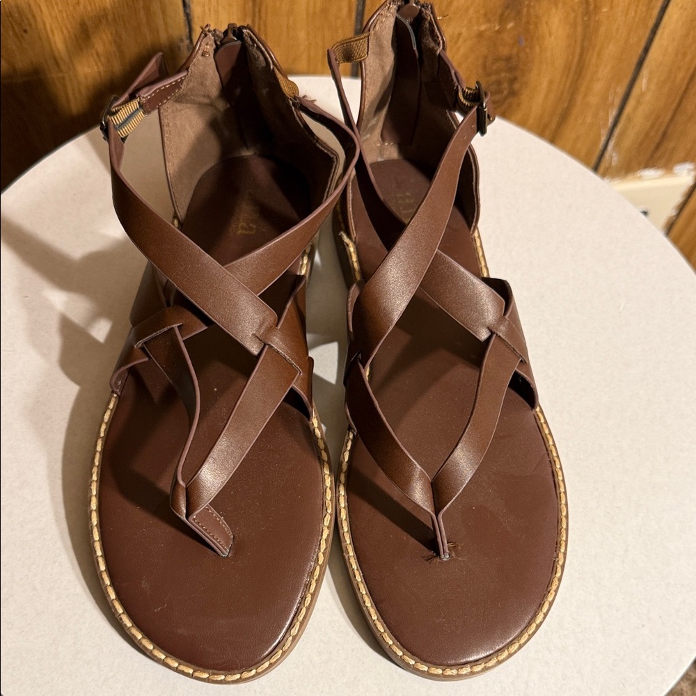 a.n.a Brown Sandals with Straps